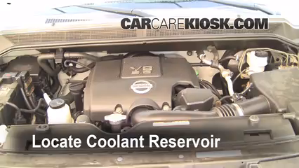 How to Add Coolant 2005 Nissan Titan SE 5.6L V8 FlexFuel Extended